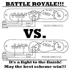 The easiest method is to use a single wire running from the top follow the below 3 way switch wiring schematic and solder the end of the wire to the furthest. Tele Wiring Battle Royale Vintage Vs Modern Lollar Pickups Blog