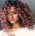Curly Hair Pink Tips