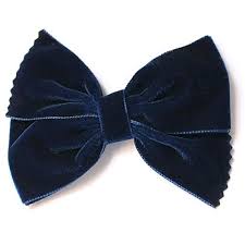 Lazo Terciopelo Azul Marino Unas Azules Lazo Para El Pelo Lazos
