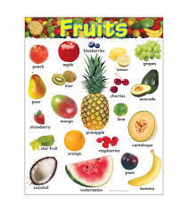 Fruits Learning Chart 17 X22 6pk Joann Vegetable Chart Fruit Delicious Fruit