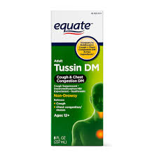 Equate Tussin Dm Cough Chest Congestion Dm Relief 8 Fl Oz Walmart Com