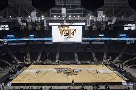 wake forests joel coliseum has a new basketball court