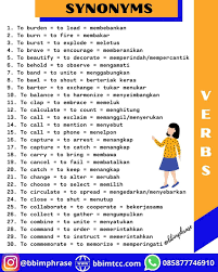 Let S Study These Synonyms Kosakata Vocabularywords Sinonim Kosakatabaru Vocabularyday Kosakatainggris Newvocabular Vocabulary Words Vocabulary Synonym