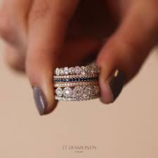 Diamond Eternity Rings 77 Diamonds Stacked Wedding Rings Eternity Ring Eternity Ring Diamond