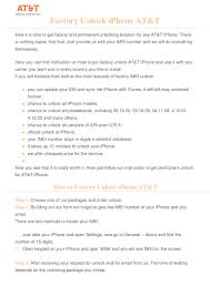 Your first name* fill in … Factory Unlock Iphone At T