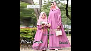 Model baju gamis kombinasi brokat untuk tampil lebih mewah 15. Baju Gamis Couple Ibu Dan Anak Perempuan Simple Orinaura Youtube
