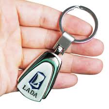 Metal Lada Logo Car Key Chain Keychain Auto Key Ring Car Keyring Holder Styling For Lada Granta Priora Kalina Samara Niva Largus Samara Metal Araba