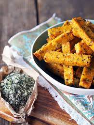 Ricotta Polenta Chips Recipes Polenta Fries Food