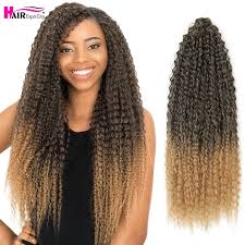 See more ideas about clip in hair extensions, hair extensions, curly clip ins. Afro Kinky Curly Hair Braid Crochet Braiding Hair Extensions 20 Inch Marly Hair For Black Women Ombre Brown Bug Hair Expo City Aliexpress