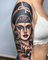 Check spelling or type a new query. Neotraditional Cleopatra Tattoo On The Upper Arm