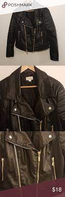 Bisou Bisou Faux Leather Moto Jacket Faux Leather Moto Jacket Jackets Clothes Design