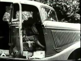 Car being towed to town among the crowd. Rare Bonnie And Clyde Film Footage Youtube
