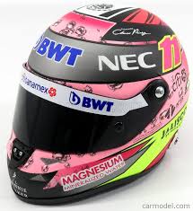 Sergio pérez was born on january 26, 1990 in guadalajara, jalisco, mexico as sergio pérez mendoza. Mini Helmet 9087000226 Masstab 1 2 Schuberth Helmet F1 Casco Force India Mercedes Vjm10 Team Sahara Sergio Perez 2017 Pink
