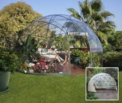 Garden Igloo Gewachshaus Wintergarten Mit Sommer Und Winteruberzug Mit Bildern Garten Iglu Gartengebaude Garten Gewachshaus