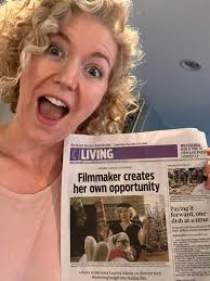 Last night at the @atlantafilmfestival, @kristina.arjona & I won the  inaugural Byron Hatfield Memorial Award for our @RandyMandyMovie, our next  feature filming almost entirely in the historic @plazaatlanta. This award  is going