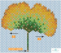 Artecy cross stitch has another new website for the fantastic new craft of pixelhobby we can convert most of our cross stitch patterns over to pixelhobby format, best of all it takes you much less time to complete pixelhobby than cross stitch and there is no counting, or threading needles involved. Beaded Ginko Leaf Necklace In Brick Stitch Perles Co