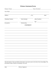 14+ Employee Witness Statement Forms - Free Word, PDF Format