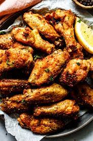 Baked Lemon Pepper Chicken Wings All The Healthy Things Recipe Lemon Pepper Chicken Wings Baked Lemon Pepper Chicken Chicken Wing Recipes Baked