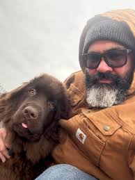 Beach walk this afternoon with Daddy🩷 she's soo gorgeous 😍🥰 now she's  all puffed out in the garden chewing a lambs ear 👂