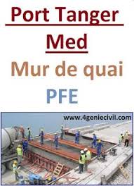 2 Exemples Pfe Sur Le Port Tanger Med Mur De Quai Et Pieux Genie Civil Cours Genie Civil Lecture De Plan