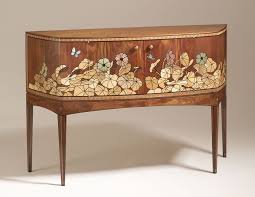 Decorative Silas Kopf Woodworking Inlaid Wood Marquetry Studio Furniture Marquetry Art Deco Sideboard Art Deco Furniture