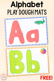 Free Printable Alphabet Play Dough Mats