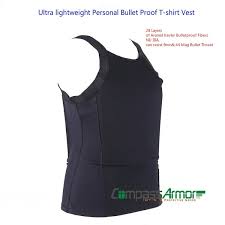 Newly High Quality Ultra Lightweight Bulletproof T Shirt Vest Concealable Kevlar Personal Body Armor Nij Level Iiia Protection Level Size S 3xl