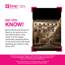 Top banks in the world. Brac Uganda Bank Limited The First Bank In The World Has Been In Operation For 548 Years Nowyoucandomore Didyouknow Facebook