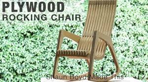 Our goal is to change the way you buy furniture online, . Building A Modern Plywood Rocking Chair From One Sheet Rocklerplywoodchallenge Youtube