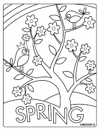 This second illustration is more difficult, it is detailed with the. Spring Coloring Pages Printable Idea Whitesbelfast Com