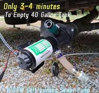 AUHO RV 12V Portable Macerator Pump with Grinder | Quick Release | Sewage  Chopper Pump | Waste Processing for Waste Toilet Sewerage Water Marine Boat  ...