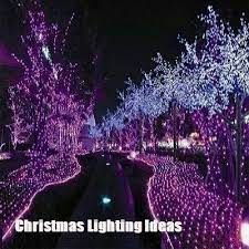 Christmas Lighting Creative Ideas Purple Christmas Purple Christmas Lights Purple Christmas Tree