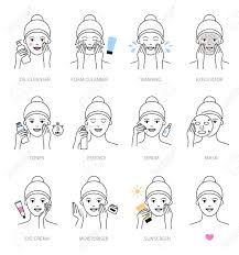 Maybe you would like to learn more about one of these? Korean Skin Care Routine Steps Icons Royalty Free Cliparts Vectors And Stock Illustration Image 144779968