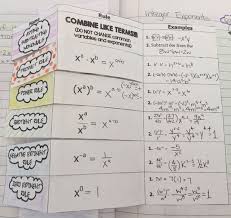 High School Math Fun Exponent Rules And Naming Polynomials