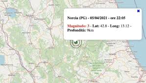 Serie di scosse di terremoto tra umbria e marche: Terremoto In Umbria Oggi Lunedi 5 Aprile 2021 Scossa M 3 0 In Provincia Di Perugia