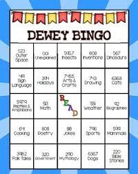 Dewey Decimal System Bingo Game By Staying Cool In The Library Tpt