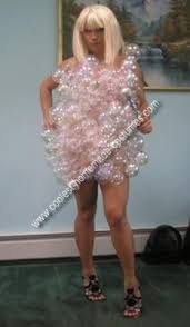 Coolest Homemade Lady Gaga Bubble Costume Bubble Costume Lady Gaga Halloween Costume Lady Gaga Costume