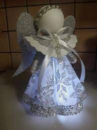 Pin By Maria Rios On Natale Christmas Angels Diy Diy Christmas Angel Ornaments Felt Christmas Decorations