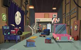 Http Grojband Blogspot Com Es 2012 10 The Garage Html Environment Concept Art Animation Background Environment Illustration