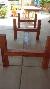 Patio Table 4x4 Legs Recycled From 5 1 2 Cribbing Diy Table Legs Cedar Table Patio Table