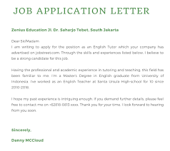 Prolog Materi Job Application Letter Zenius Education