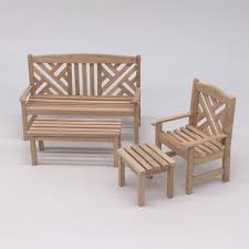 Set of wooden benches and tables for indoor and outdoor use. Unpainted 1 12 Wooden Bench Chair Stool Table Set For Dolls House Garden Yard Park Any Room Furniture Decor Doll House Accessories Aliexpress