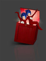 Danielle C Ryan And Brittany Oaks In The Cat In The Hat 2003 Seussical Costumes Seuss Horse Costumes