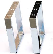 16 Modern Chrome Brass U Shape Or Black X Furniture Etsy Patas De Mesa De Metal Mesas De Metal Madera Y Metal