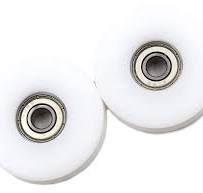2 PCS 50mm U Groove Nylon Ball Bearing Guide Pulley Wheels Roller Pulleys  for Lifting for 6, 8,10mm Rope, 608zz Bearing