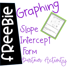 Many students find this useful because of its simplicity. Graphing Slope Intercept Form Activities Anna Kelly S Creations