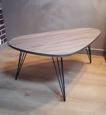 Leur taille dépend de la hauteur que vous souhaitez pour votre table basse. Table Basse Tripode Pied En Epingle Luckyfind
