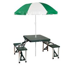 Stansport Portable Picnic Table Umbrella Bed Bath Beyond In 2020 Portable Picnic Table Folding Picnic Table Picnic Table With Umbrella