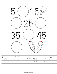 This can be an interesting activity in kindergarten, wherein the children are asked to pick up a domino and asked to count the number of dots on it and list down chores equal to the number of dots selected for. 20 Marvelous Skip Counting By 5 Worksheets Picture Inspirations Jaimie Bleck