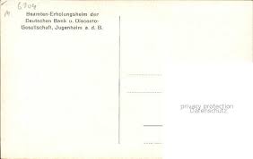 Banka vai bankomāts, deutsche bank filiale bingen, vācija, darba laiks. Jugenheim Rheinhessen Beamten Erholungsheim Der Deutschen Bank U Discontogeselschaft Jugenheim In Rheinhessen Mainz Bingen Lkr Nr Kk92970 Old